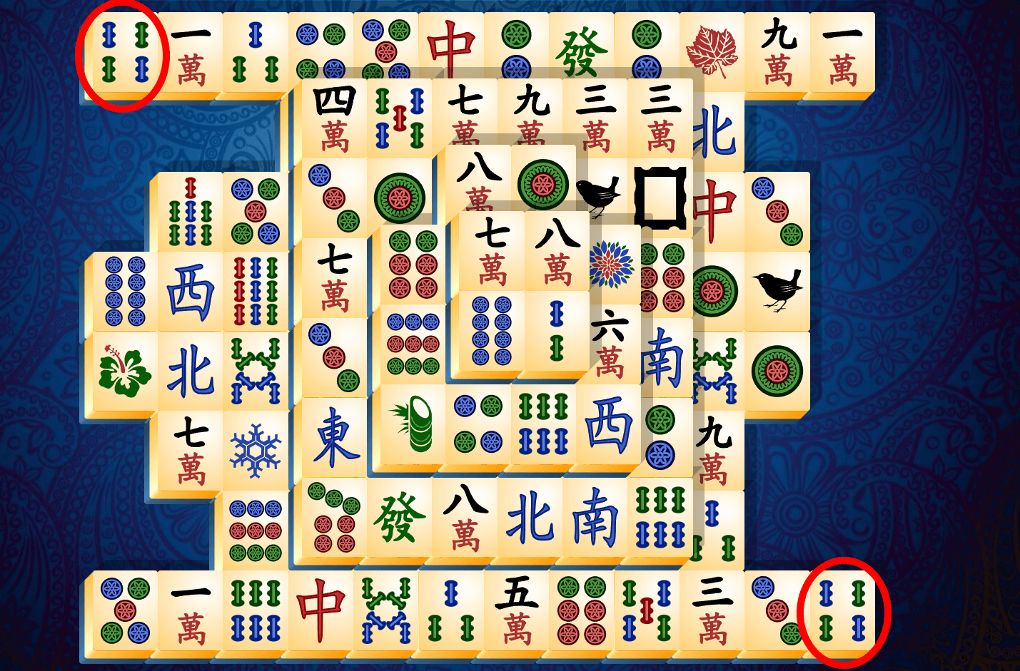 Mahjong Pasziánsz útmutató, 5. szakasz